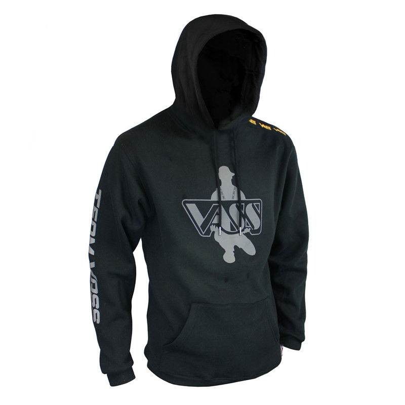 Vass Team Printed Black Hoodies